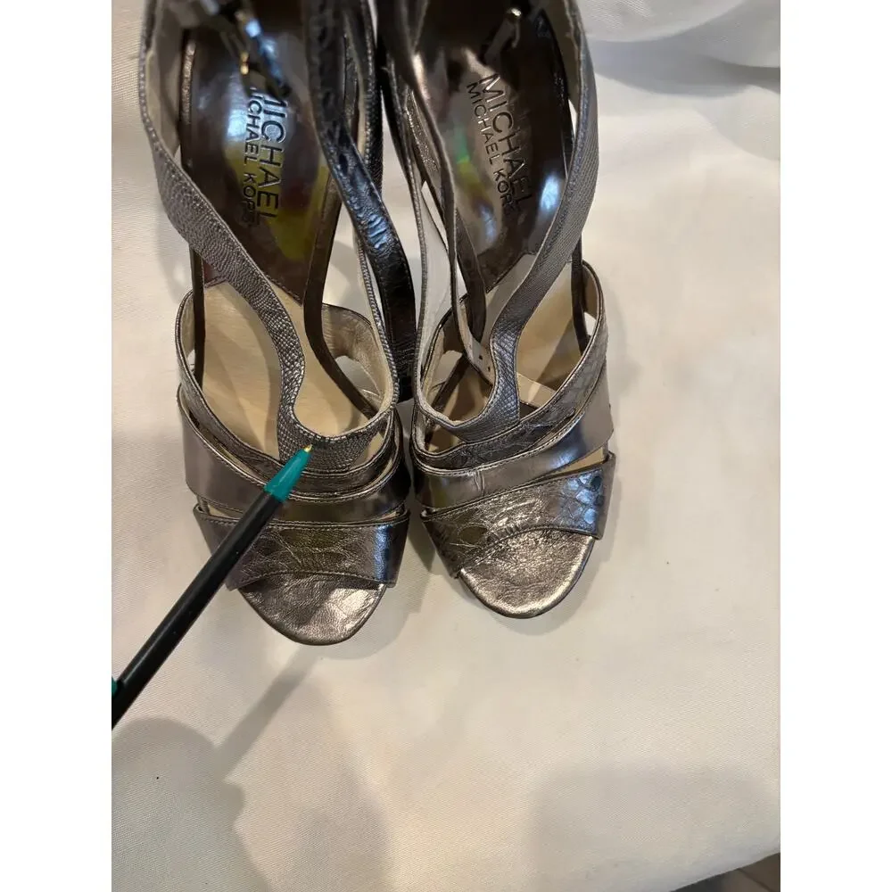Michael Kors Platform Sandals High Heels Size 8 READ